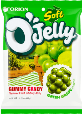 Orion O Jelly Soft Green Grape Flavor 66g